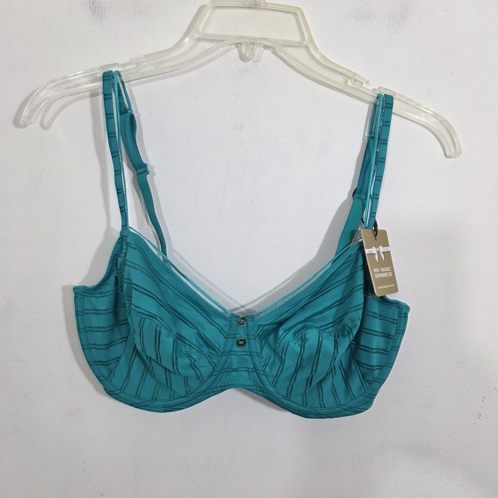 NWT Marie Jo L'Aventure Robbie Bra Summer Green Underwire Size 34 E - Picture 2 of 13